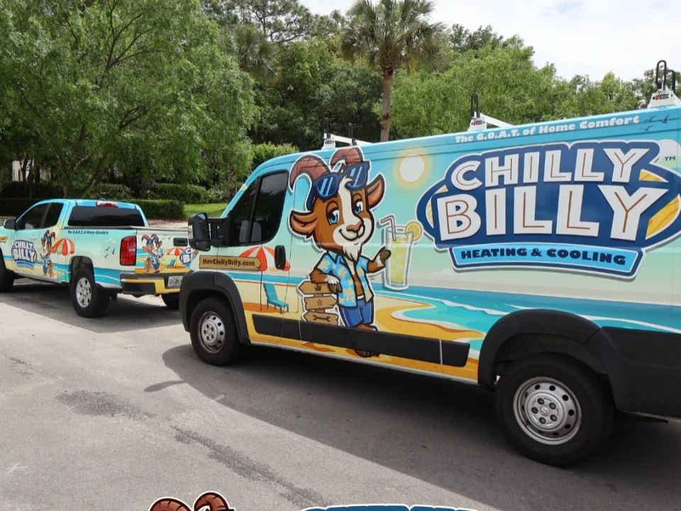 Chilly Billy service van after the rebrand