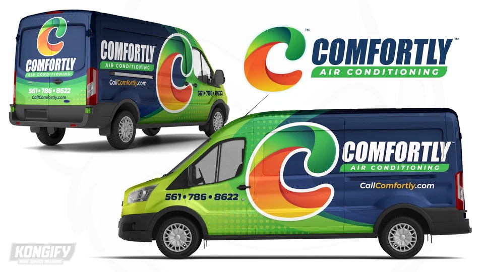 Comfortly Air Conditioning wrap design