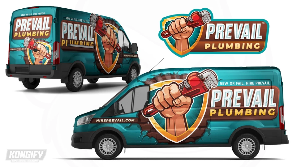 Prevail Plumbing wrap design