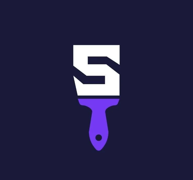 Swifthand Painting's previous S and paintbrush logo