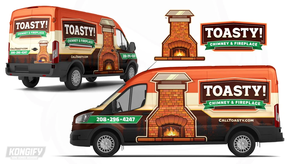 Toasty Chimney & Fireplace wrap design